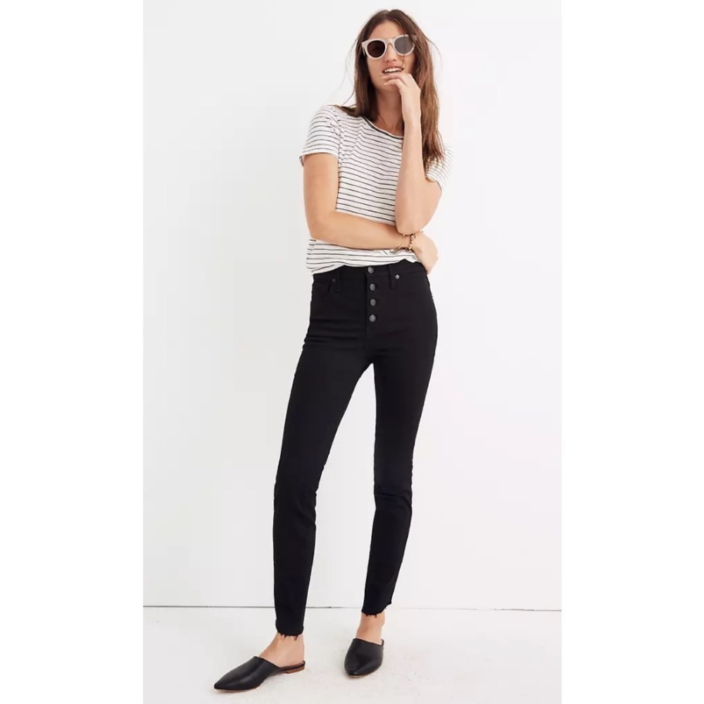 Madewell 10” High-Rise Skinny Jeans Tulip-Hem